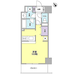 TKフラッツ渋谷 ワンルームの間取図画像