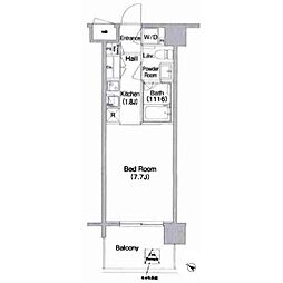 コンフォリア南砂町 1Kの間取図画像