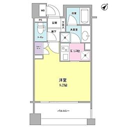 アルス恵比寿メイクス 1Kの間取図画像