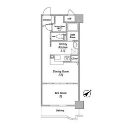 エル・グランピア 1SLDKの間取図画像