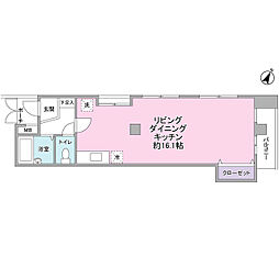 プチ・メゾン雪ヶ谷 ワンルームの間取図画像