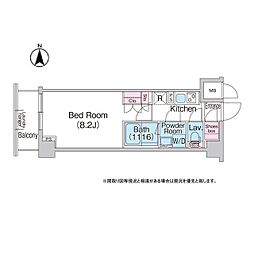 コンフォリア成増 1Kの間取図画像