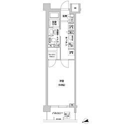 コンフォリア目黒青葉台 1Kの間取図画像