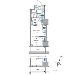 ルフォンプログレ渋谷ヒルトップ 1DKの間取図画像