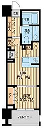 ニューシティアパートメンツ芝公園 1LDKの間取図画像