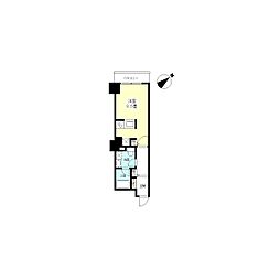 TKフラッツ渋谷 ワンルームの間取図画像