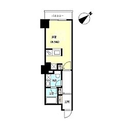 TKフラッツ渋谷 ワンルームの間取図画像
