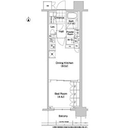 コンフォリア秋葉原EAST 1DKの間取図画像