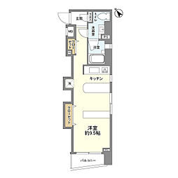 アパガーデンピア代々木 ワンルームの間取図画像