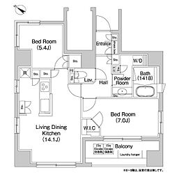 COMFORIA本駒込 2LDKの間取図画像