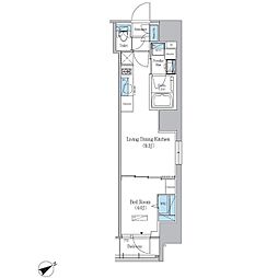 アーバネックス浅草橋Front 1LDKの間取図画像