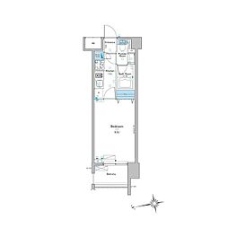 ルフォンプログレ赤羽 1Kの間取図画像