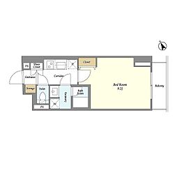 COMFORIA要町 1Kの間取図画像