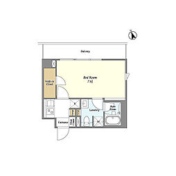 ARKMARKMAGOME 1Kの間取図画像