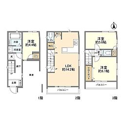 Kolet墨田#08 1階3LDKの間取り