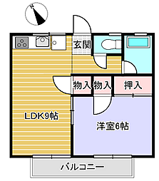 メゾン・コム 1LDKの間取図画像