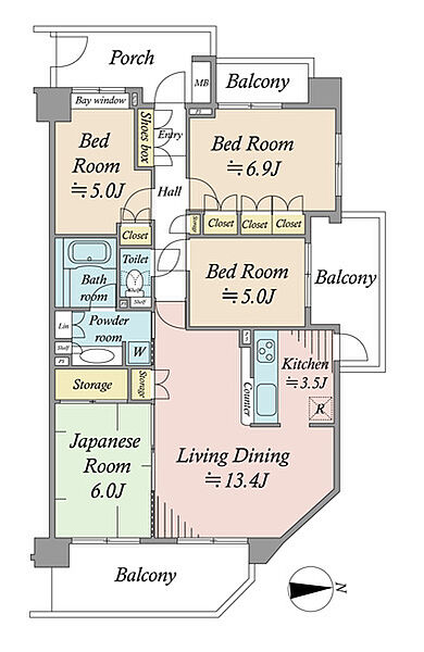間取りを拡大表示
