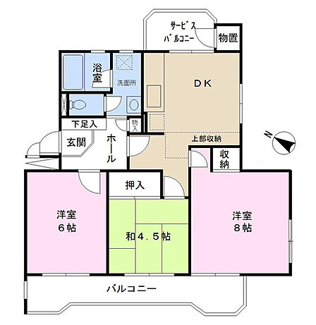 3DK 間取り
