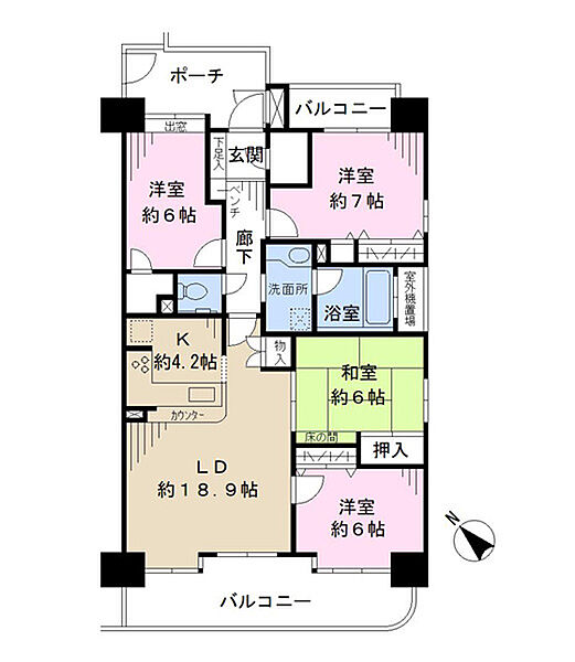 間取りを拡大表示