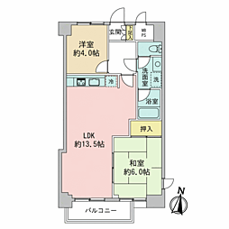 ライオンズマンション西巣鴨駅前 2LDKの間取図画像
