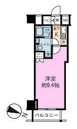 MAKESDESIGN蒲田WEST 1Kの間取図画像