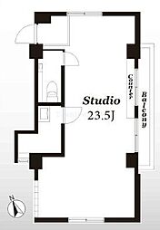 316青山 ワンルームの間取図画像
