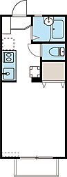 プレミールB ワンルームの間取図画像