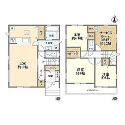 Kolet松戸幸田 1階3SLDKの間取り