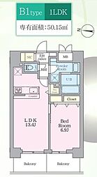 間取図画像 1LDK