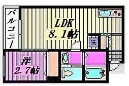 間取図画像 1LDK