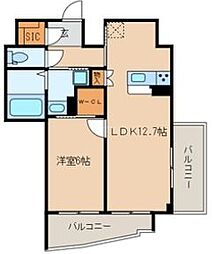 BrilliantViewCentralPark 1LDKの間取図画像