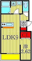 MCMKashiwanoha 1LDKの間取図画像