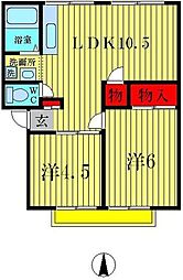 アーバン170A 2LDKの間取図画像