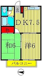 エステート西羅 2DKの間取図画像