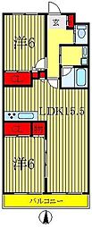 セントレジス・グラン 2LDKの間取図画像