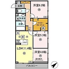 物件の間取り