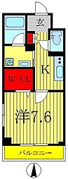 アルトピァーノ 1Kの間取図画像