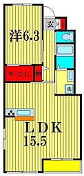 SerenaGarden 1LDKの間取図画像