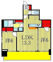 ラグゼナ流山おおたかの森 2LDKの間取図画像
