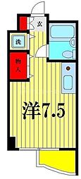 ハイホーム流山 ワンルームの間取図画像