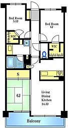 レーベンハイムエクスプレシャス 3LDKの間取図画像