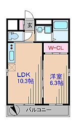 間取図画像 1LDK