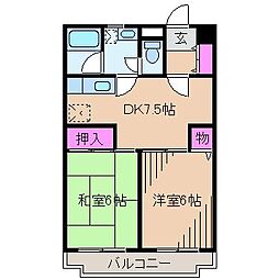 間取図画像 2DK