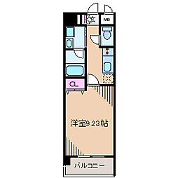 RESIAS新横浜 1Kの間取図画像