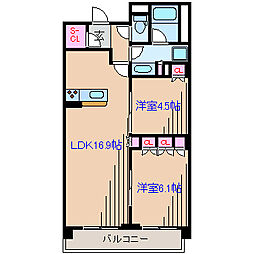 ブローテ大倉山 1SLDKの間取図画像