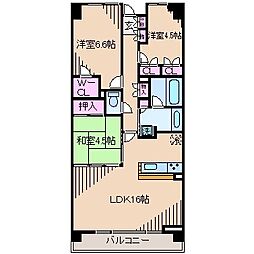 ガーディアンケンズ 2SLDKの間取図画像