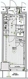 スパシエ・エル新横浜 1Kの間取図画像