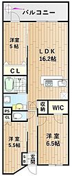 プラウドシティ元住吉 3LDKの間取図画像