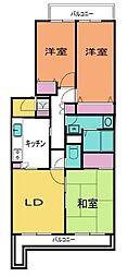 ラフィーヌ横浜片倉町 3LDKの間取図画像