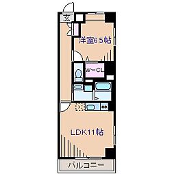グランスイート新横浜1 1LDKの間取図画像